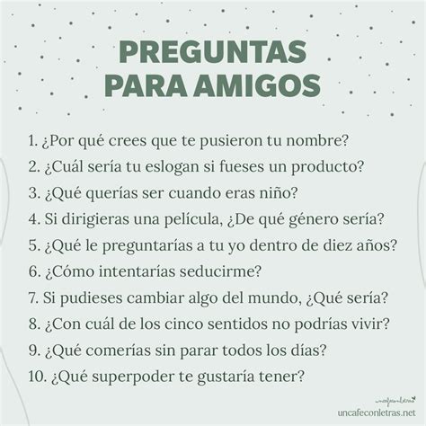 preguntas para conocer a alguien que te gusta|125 preguntas para conocer mejor a una persona